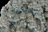 Quartz Encrusted Fluorite Crystal Cluster - China #96050-2